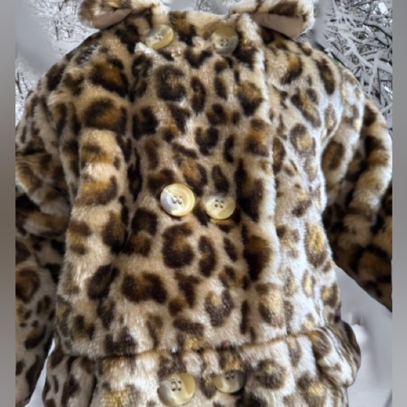 Vintage Baby Ur It, faux leopard coat; sz 12 mos - Picture 2 of 4